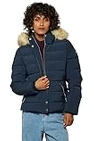 Kaporal 5 Chaqueta para Mujer, Corte Regular, Manga Larga, XXLModelo Mibby, Color Navy, Talla L