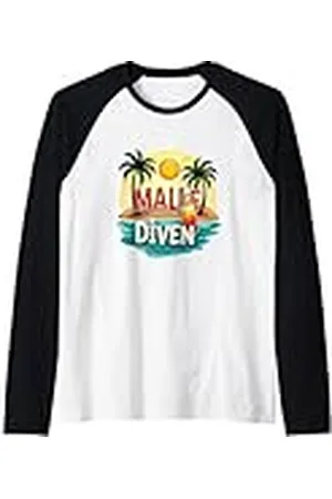 YO! Divertidas vacaciones en la playa en Mallorca 2025 Malle Diven Girls Holiday Camiseta Manga Raglan