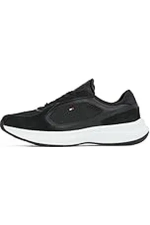 Tommy Hilfiger Runner Sneaker Mujer Sporty Low Top, (Black), 41