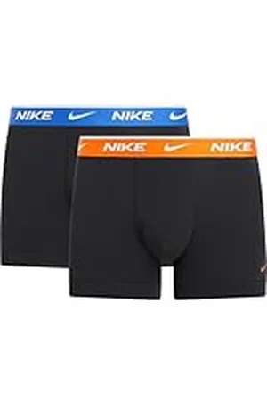 Nike Trunk 2pk Ropa Interior, Blk-Safety Orange/Game Royal WB, M para Hombre