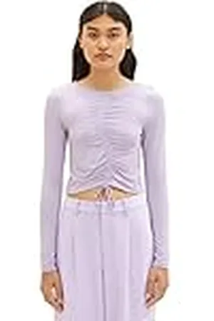 TOM TAILOR 1035391 Camiseta de Manga Larga, 31042-Lilac Vibe, XXL para Mujer