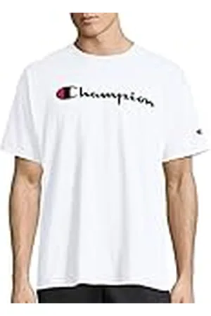 Champion Classic Graphic tee Camiseta, White Script, XL para Hombre