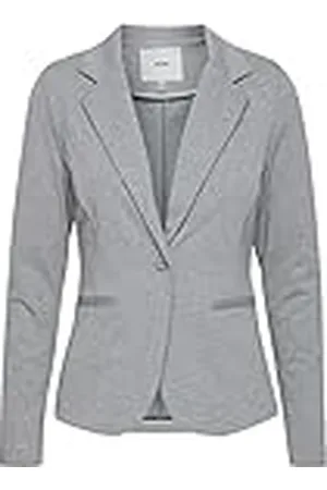 Ichi 20101801, Chaqueta de traje Mujer, gris (grey melange 10020), 34 (Talla fabricante: XS)