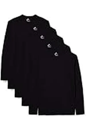Lower East LE133 Camiseta de Manga Larga, , M (Pack de 5) para Hombre