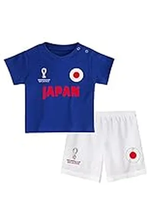 FIFA Unisex Kinder Official World Cup 2022 Tee & Short Set, Toddlers, Japan, Team Colours, Age 2, Blue, Small