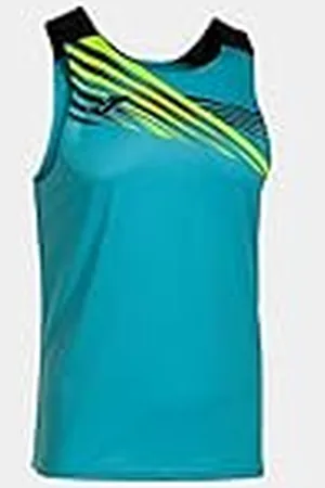 Joma Camiseta sin Mangas Elite x Turquesa flúor Negro