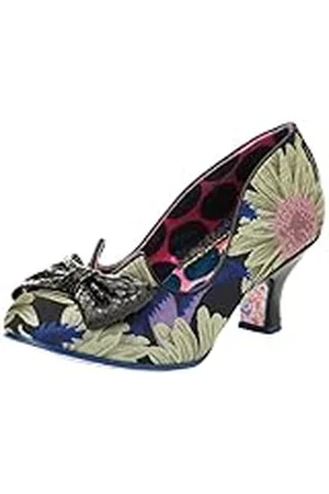 Irregular Choice Deslumbra Razzle, Oxford Mujer, Negro/Multicolor, 36 EU