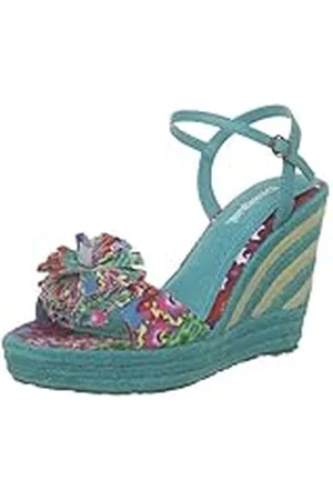 Desigual Sandals Meli 1, Alpargatas Mujer, Verde (Grün (Navy 5042), 41 EU