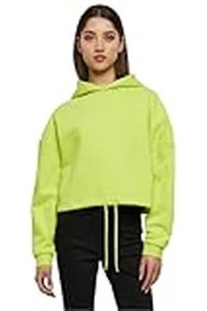 Urban classics Ladies Cropped Oversized Hoodie Sudadera con Capucha, , M para Mujer