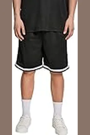 Urban classics Premium Stripes Mesh Shorts Pantalones Cortos, , 52 (Talla del Fabricante: Medium) para Hombre