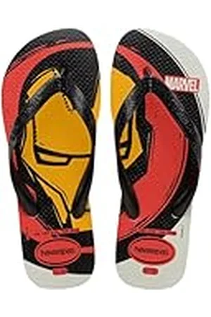 Havaianas Top Marvel Logomania (Mini Me), Chanclas Niño, White, 25/26