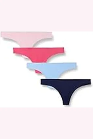 Amazon Tanga sin Costuras con Elástico y Uniones Mujer, Pack de 4, , 44