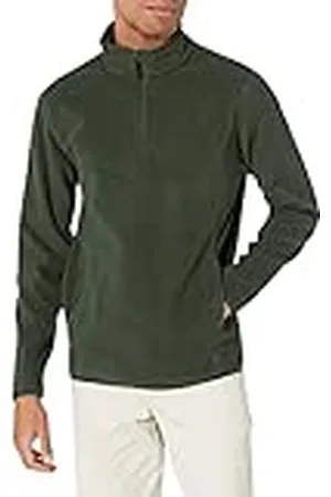 Amazon Chaqueta de Forro Polar con Cremallera de un Cuarto Hombre, , XL