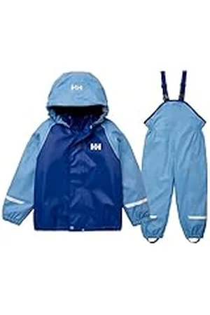 Helly Hansen K Bergen Fleece Pu Rainset 2.0, Pantalones De Senderismo Unisex Niños, (Blue), 5