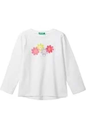 Benetton T-Shirt M/L 3096g10dt Camiseta, , 104 cm para Niñas