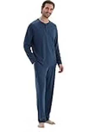 Dagi Cotton Modal Knitted Two Pants with Pockets and Laces Conjunto de Pajama, , M Hombres