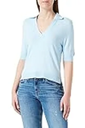 QS by s.Oliver Jersey con Cuello de Polo, Manga Corta, , 46 para Mujer
