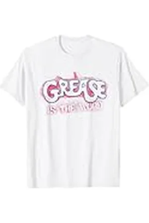 GREASE Camiseta Is The Word Hombre/Mujer/Unisex niños Blanc S Manga corta Talla S