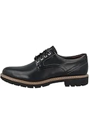 Clarks Batcombe Hall Derby - Zapatos de Cordones para Hombre, Negro (Black Leather), 40 EU