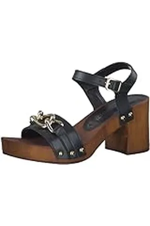 Marco Tozzi 2-2-28362-20, Sandalia con talón para Mujer, (Black), 41 EU