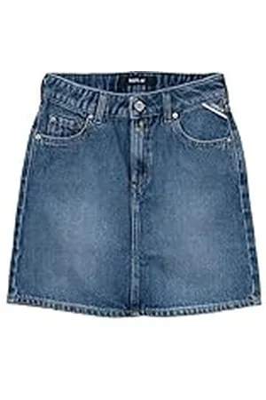 Replay Falda vaquera para niña de algodón, azul (Medium Blue 009), 10 años