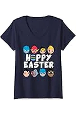 DC Comics Originals Mujer DC Super Friends Hoppy Easter Character Eggs Camiseta Cuello V
