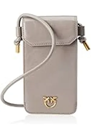 Pinko Phone Case Vitello Shiny Vintage, Accesorio de Viaje-Cuello Oblicuo para Mujer, , U