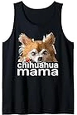 Raf THE ARTIST Designs Chihuahua Mamá Chiwawa Pelo Largo Mamá Madre Chica Camiseta sin Mangas