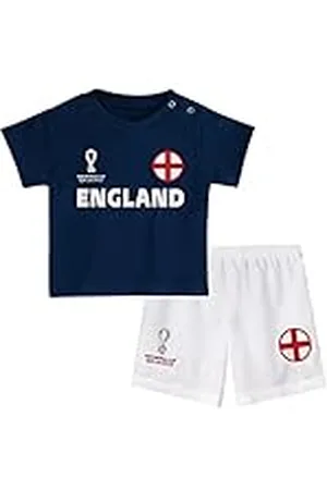 FIFA Unisex Kinder Official World Cup 2022 Tee & Short Set, Toddlers, England, Team Colours, Age 3, Blue, Medium