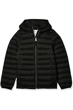 Amazon Chaqueta Acolchada con Capucha, Plegable, Ligera y Resistente a la Lluvia Niña, , 8 años