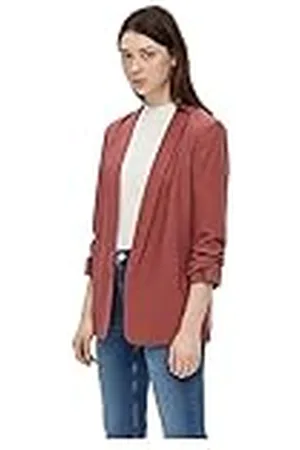 Pieces® Pcboss 3/4 Blazer Noos Blazer, Rojo (Rojo Caoba), XXL para Mujer