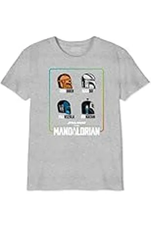 STAR WARS Boswmants069 Camiseta, Gris Melange, 14 años para Niños