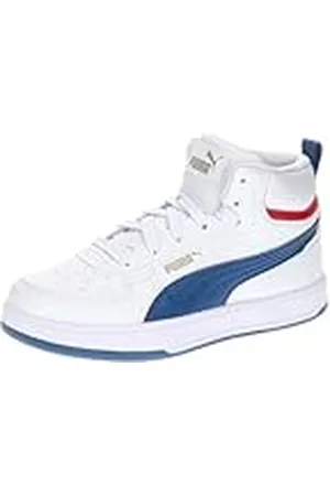 PUMA Caven 2.0 Mid PS, Sneaker, White-Clyde Royal Gold, 28 EU