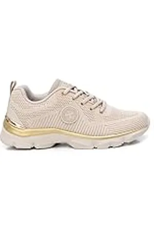 Xti Zapatilla Mujer Beige - Calzado Cómodo y Versátil - Moda Casual - Modelo 14361401 (Talla 41)