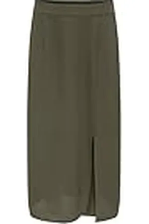 ONLY Onlnova Life Vis Piper Slit Skirt Solid Falda, Calamata, XL para Mujer