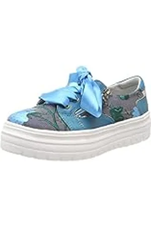 LAURA VITA Denise 02, Zapatillas Niñas, Azul, Vaqueros, 35 EU