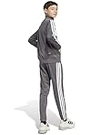 adidas Unisex niños SEASONAL ESSENTIALS TIBERIO 3 STRIPES TRICOT TRACKSUIT, , 9-10 Years