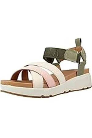 Carmela 68468, Sandalias con cuña Mujer, Kaki, 39 EU