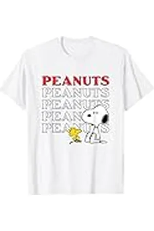 Peanuts Logotipo de Snoopy Woodstock Camiseta