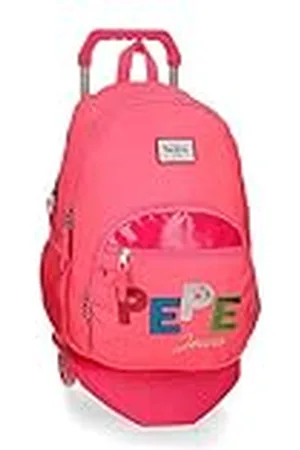 Pepe Jeans Kim Mochila Doble Cremallera con Carro 32x44x22 cms Poliéster 30,98 L