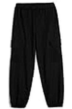 Koton Basic Cargo Jogger Sweatpants Pocket Elastic Waist Pantalones de chándal, (999), 4 Años para Niñas