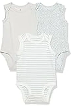 Amazon Body sin Mangas de Punto elástico de algodón (Anteriormente Amazon Aware) Unisex Bebés, Pack de 3, , Prematuro