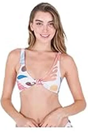 Hurley Top con Nudo Orgánico Parte Superior de Bikini, , L para Mujer