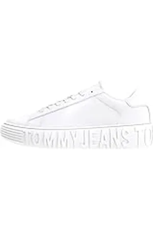 Tommy Hilfiger Zapatillas para Mujer Sneaker con Suela Cupsole, (White), 37