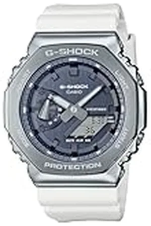 Casio Reloj Analógico para Unisex-Adultos de Cuarzo con Correa en Acero Inoxidable GM-2100WS-7AER