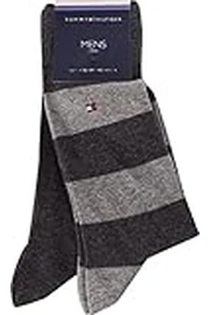 Tommy Hilfiger 342021001 Calcetines, Hombre, Gris (Anthracite 201), 43/46 (Tamaño del fabricante:043)