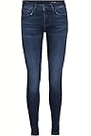 Noisy May Nmlucy NW Skinny Jeans Az115db Bg Noos Pantalón, Azul Denim Oscuro, 25W / 32L para Mujer