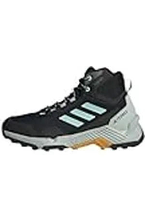 adidas Eastrail 2.0 Mid Rain.RDY Waterproof Hiking Shoes, Zapatos de Senderismo Hombre, Core Black/Aqua/Preloved Yellow, 40 2/3 EU