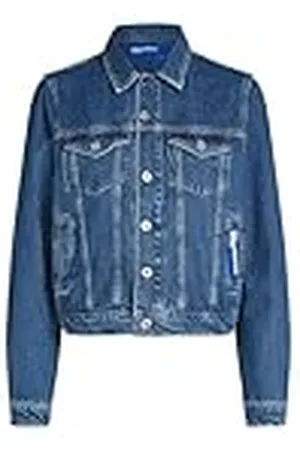Karl Lagerfeld Chaqueta Vaquera Klj Regular Essential Denim Jacket, Women, Blue, L, , Mujer