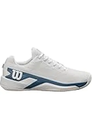 Wilson Rush Pro Extra Duty, Zapatillas de Tenis Hombre, White/China Blue/Silver Birch, 41 1/3 EU